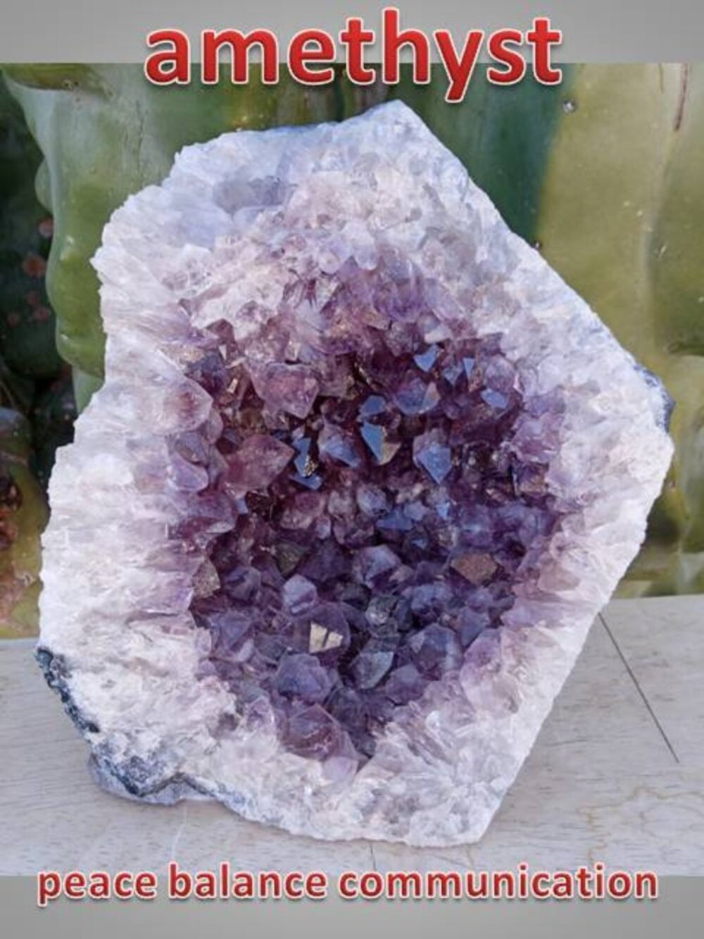 HEAVY!! AMETHYST crystal rock stone chunk #4